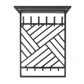 Вешалка настенная AGNESSA 11 GO HOME цв. черный