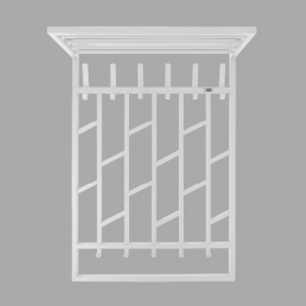 Вешалка настенная NIKKI 11 GO HOME цв. белый