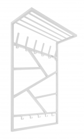 Вешалка настенная ESSA 11 GO HOME цв. белый