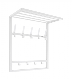 Вешалка настенная BRILL 9 GO HOME цв. белый