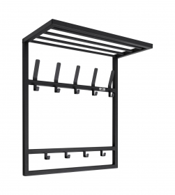 Вешалка настенная BRILL 9 GO HOME цв. черный