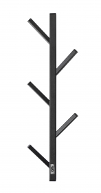 Вешалка настенная TIRA 5 GO HOME цв. черный