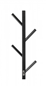 Вешалка настенная TIRA 4 GO HOME цв. черный