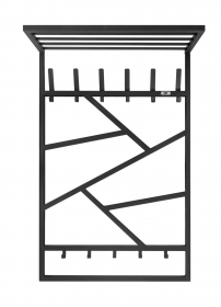 Вешалка настенная ESSA 11 GO HOME цв. черный