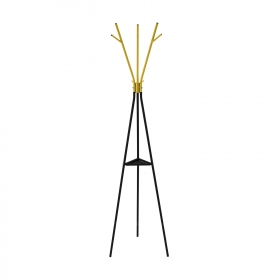 Вешалка напольная MILA GO HOME цв.черный - золотистый
