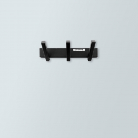 Вешалка настенная AMALIA 3 GO HOME цв. черный