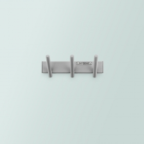 Вешалка настенная BENITA 3 GO HOME цв. серый